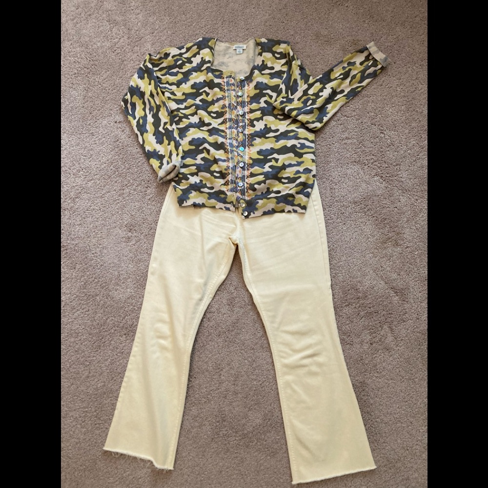 J Jill kick flare denim pants